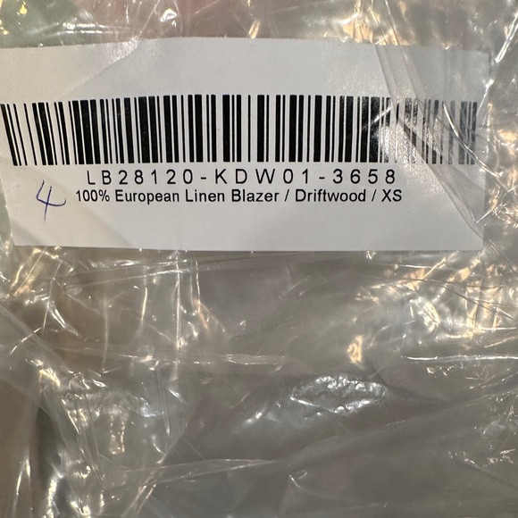 Quince 100% European Linen Blazer NWT - Picture 4 of 4